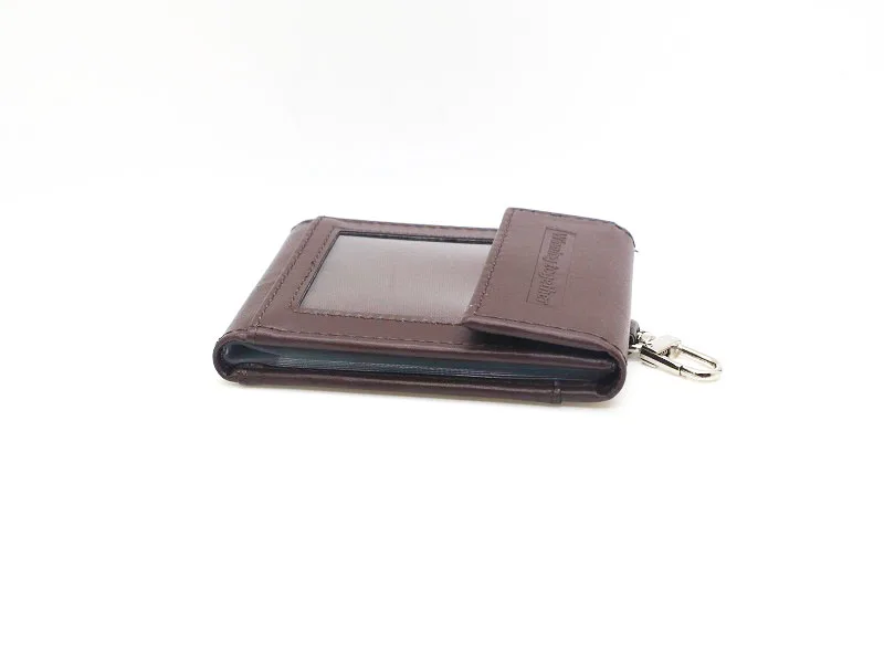 
OEM large capacity card holder foldable PU leather ID case business card sleeve Holder 
