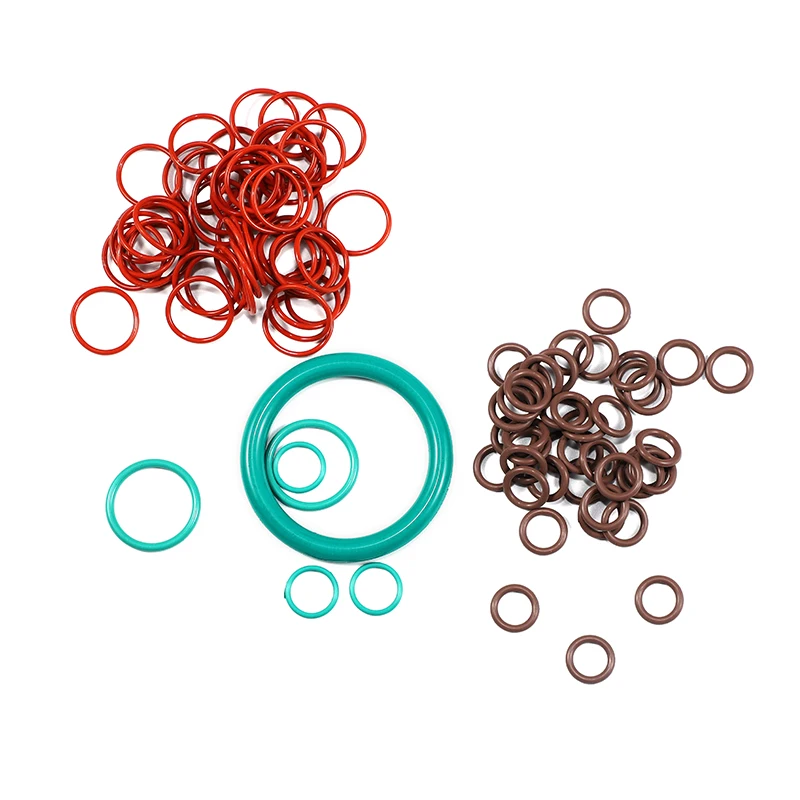 Custom size seamless green brown FPM/FKM O-ring seal