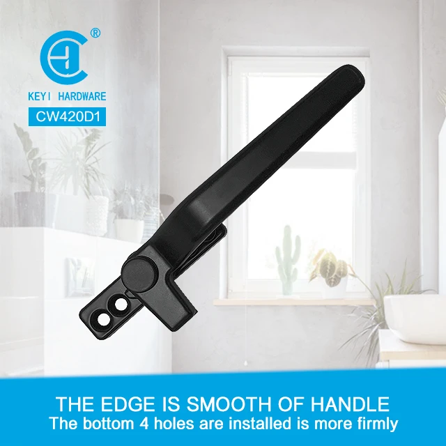 CW-420D Black casement window handle good price aluminum window pull handles