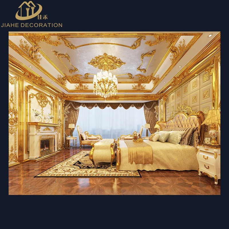  Роскошный роскошный интерьер во французском стиле для домашнего потолка и стен полиуретановый потолочный шпон медальон