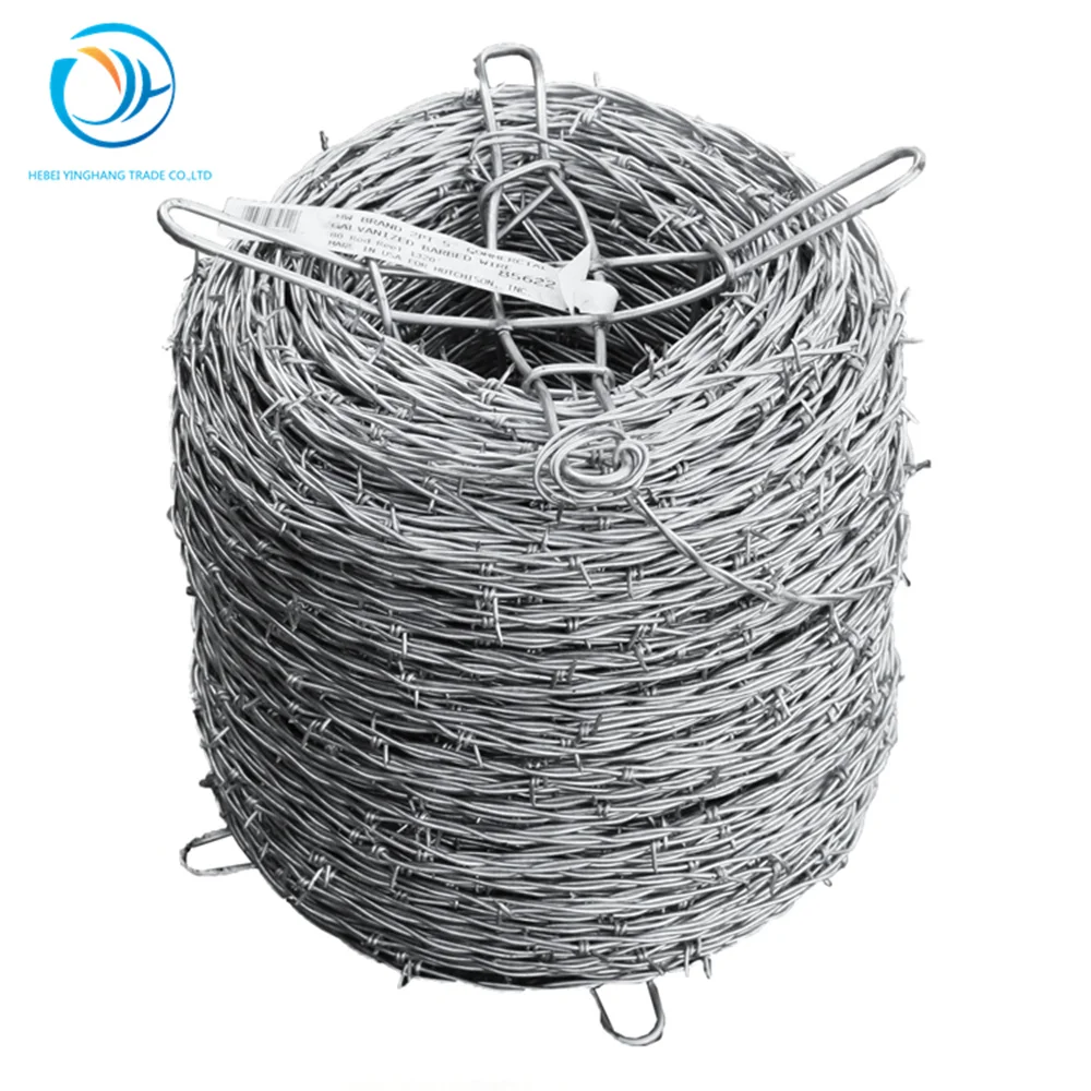 galvanized barbed wire cheap price per roll/barbed wire fence from real factory