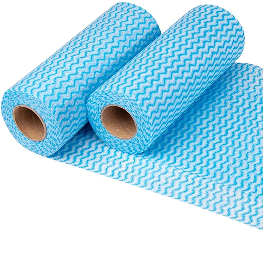 Reusable Heavy Duty Cleaning Cloths Dishcloths Cleaning Cloths Roll Dish Towels Paper Cloth Roll Holder for Kitchen and office