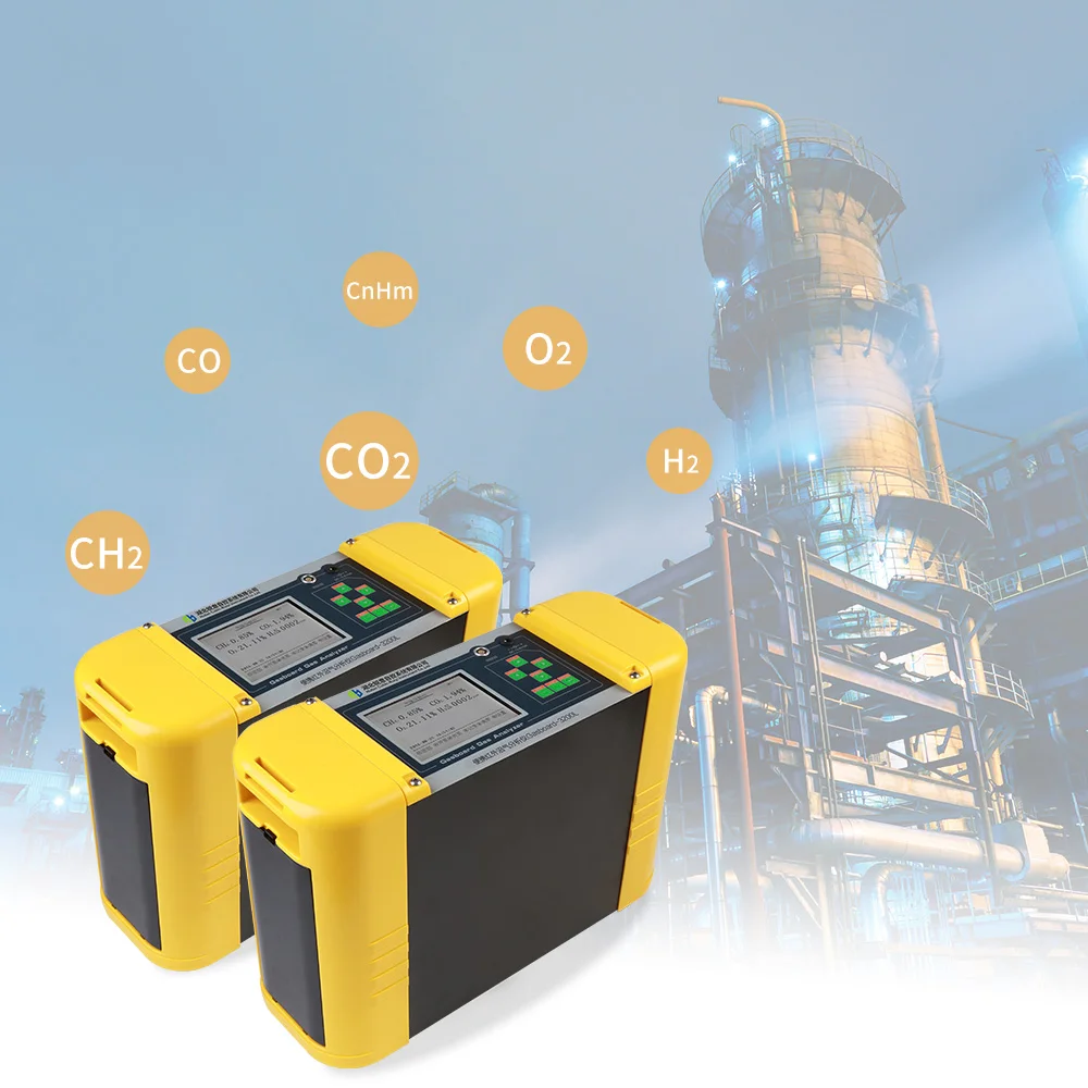 Continuous Gas Analyzer Chemistry Syngas Analyzer CO/CO2/CH4/H2/O2/C2H2/C2H4/CnHm*/Calorific Value Calculation