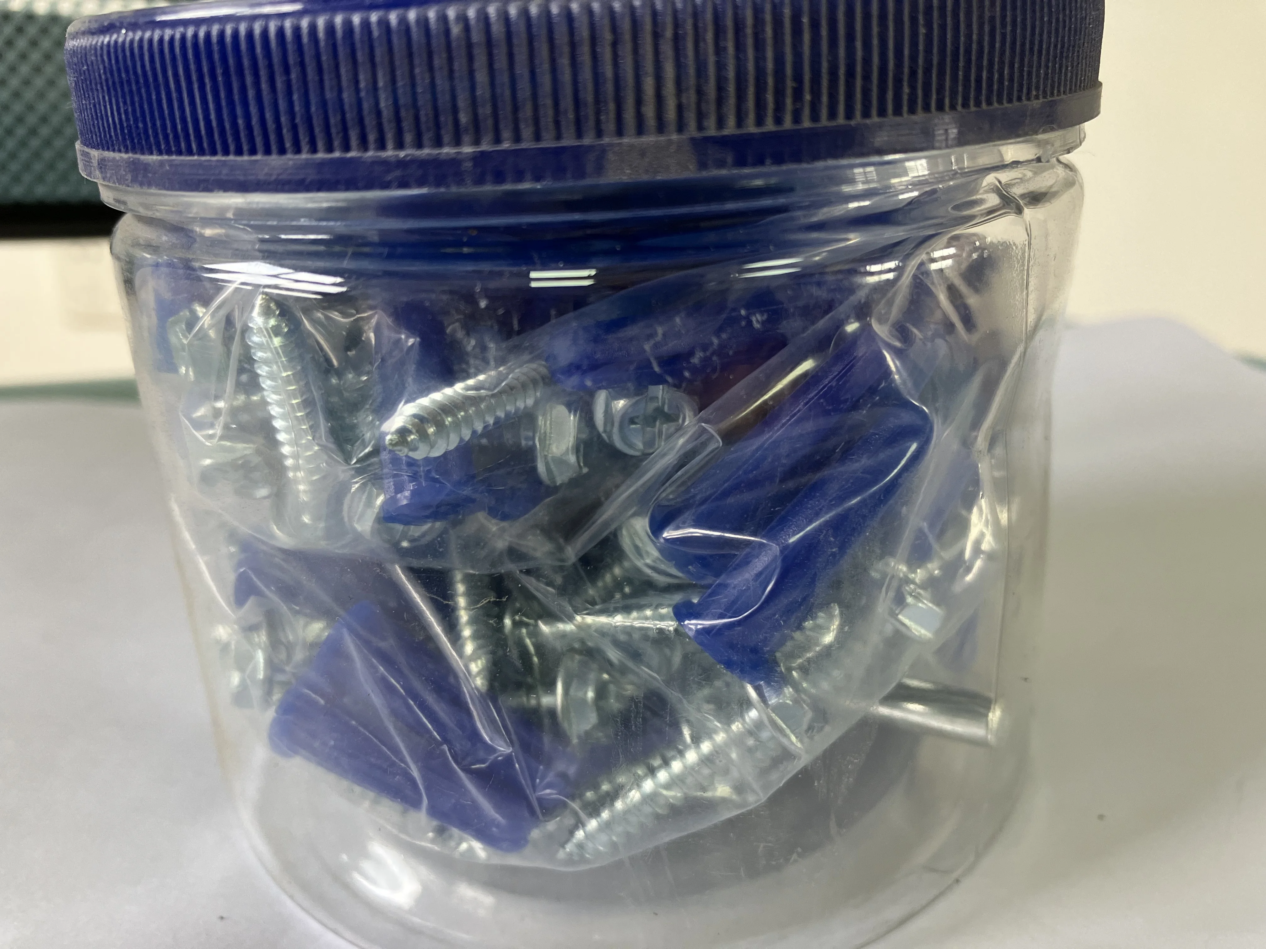 Plastic Drywall Anchor Kit with Screws and Masonry Drill Bit