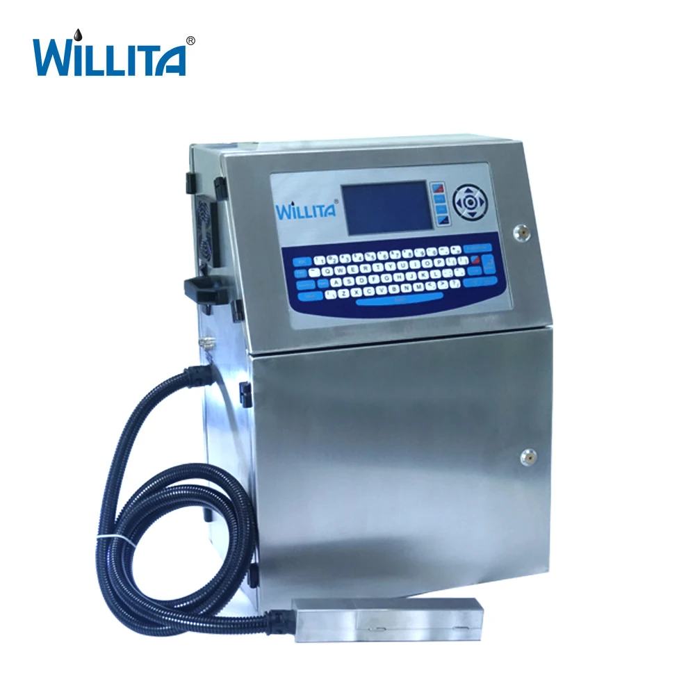 Cij Continuous Small Character Inkjet Marking/Coding Printer for Product Day Printing/Water Bottle/Carton Boxes/PVC