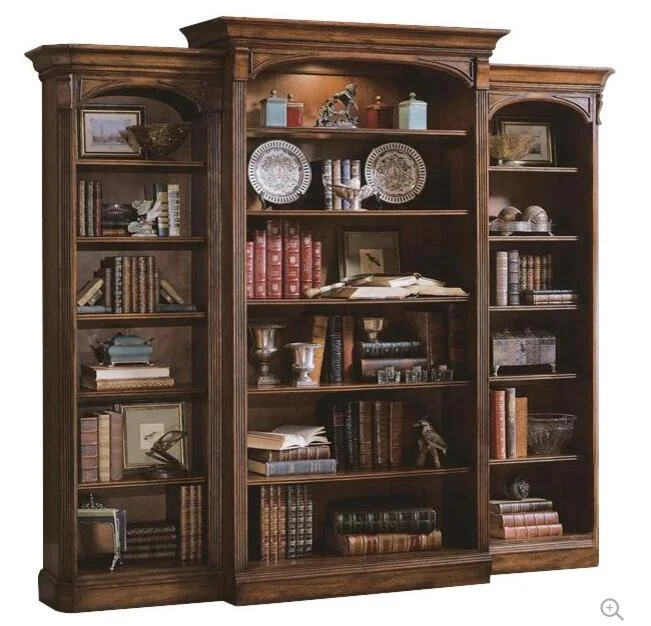 
American Antique Design Bookshelf Cabinet Discount Solid Wood Bookcases 