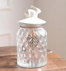 Storage Jars Popular Glass with Ceramic Lid Porcelain Lid Food Carton Glass Containers Multifunction CLASSIC Giveaways Cylinder