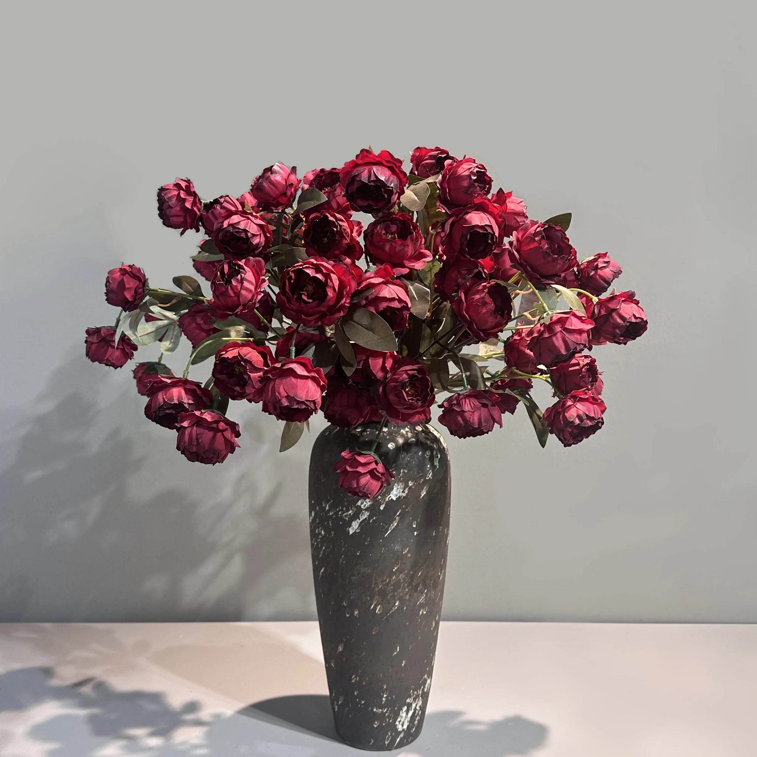 Artificial small peony Flowers single long stem peony bunch for wedding centerpieces & table decoration