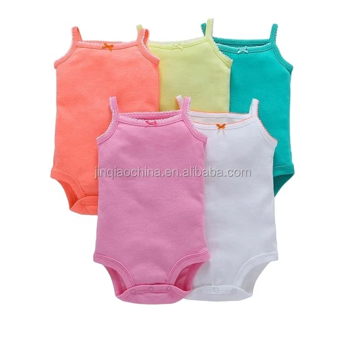 100% Cotton 5-Piece bodysuit short set best custom design baby boy clothes