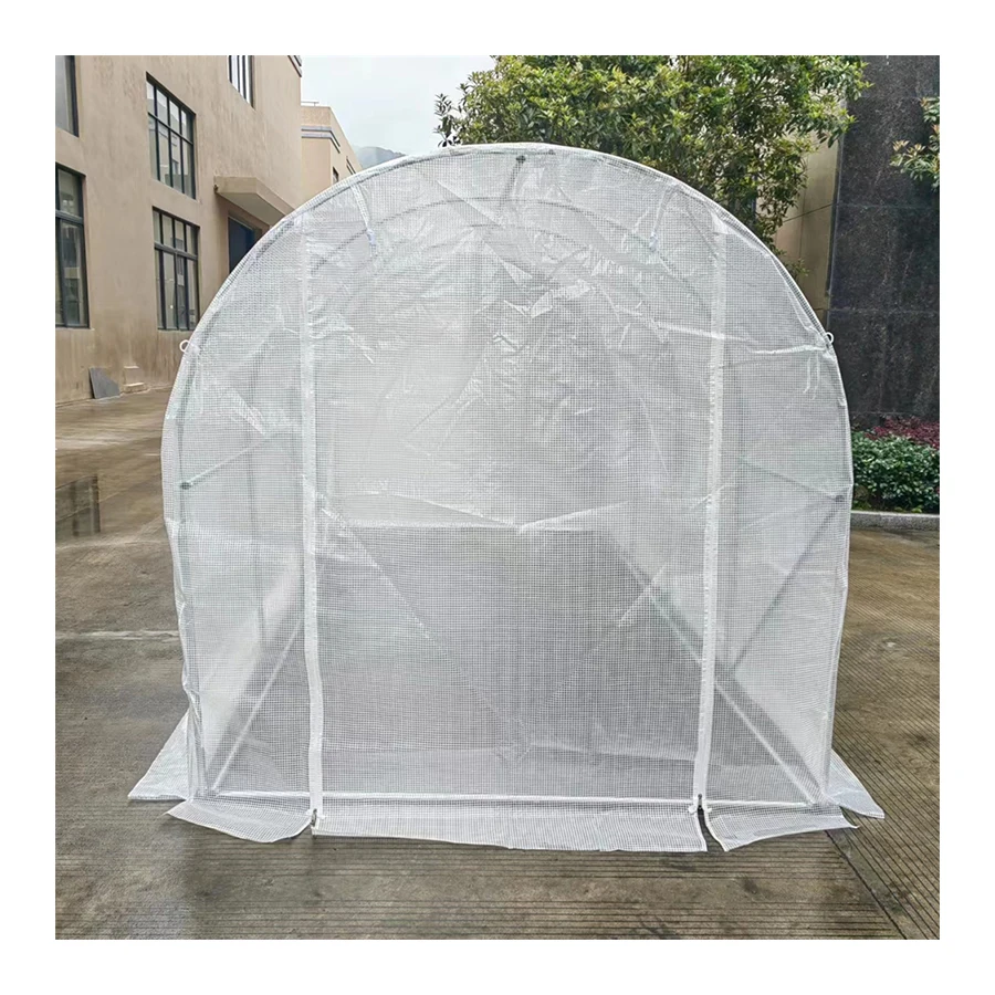 Galvanized steel Frame Single Span PE Film Greenhouse Agriculture Low Cost Tunnel Greenhouse For Flowers Plant