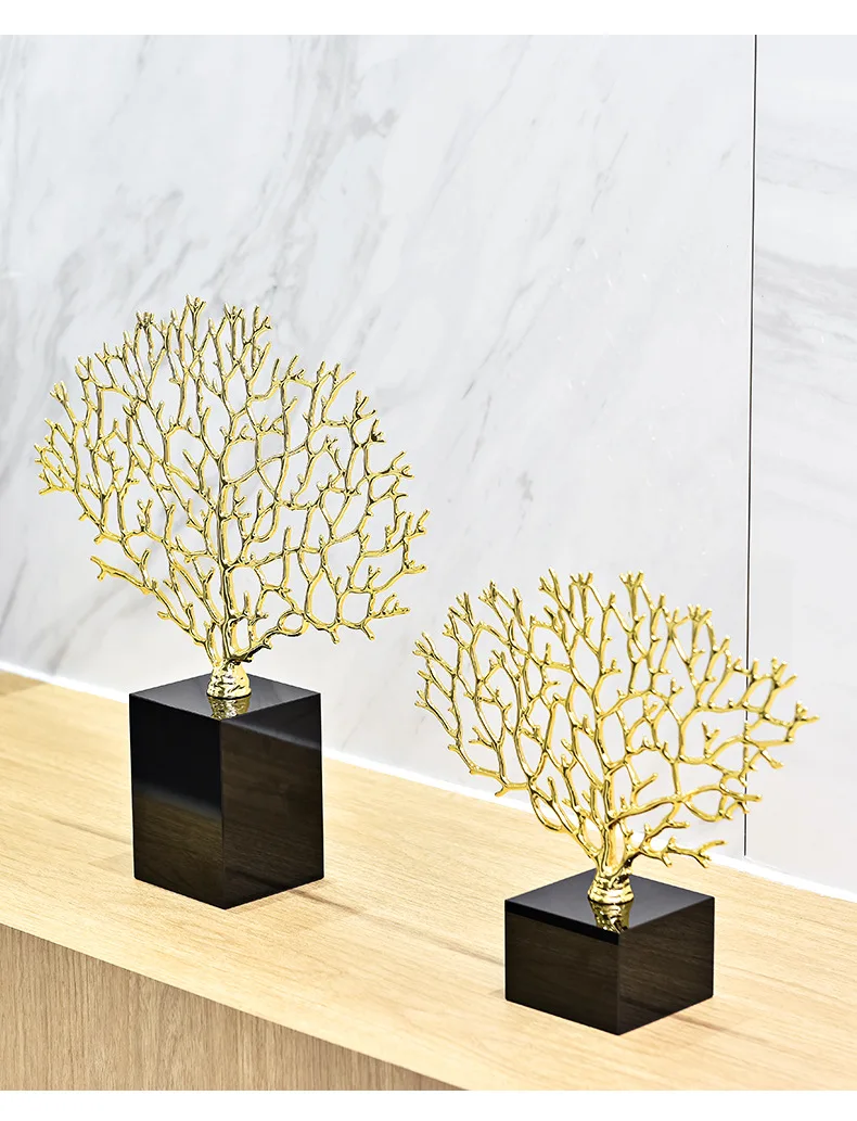 
Wholesale Black Gold Crystal Design Living Room Link Home Decor Decoration 