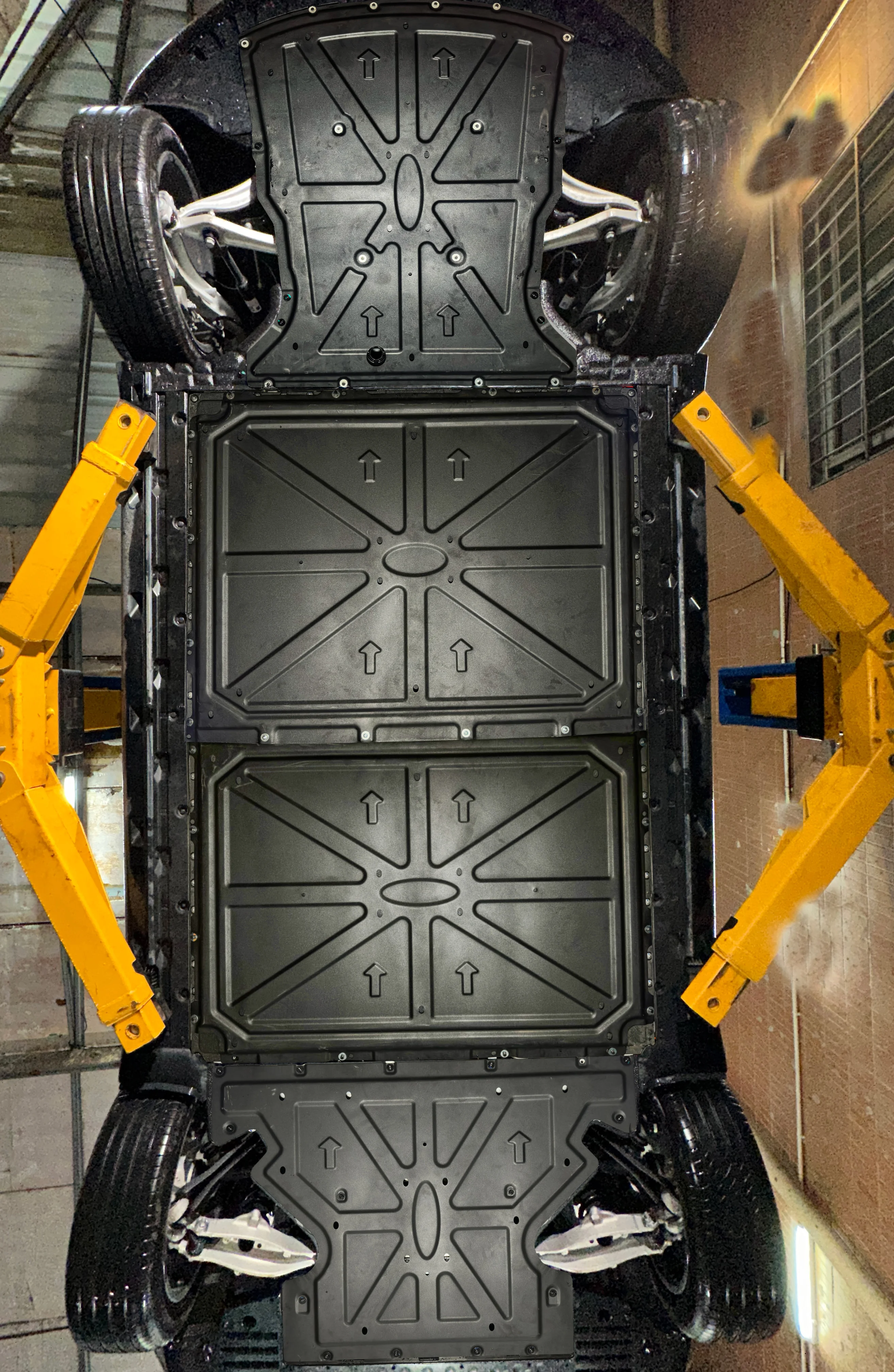 Автозапчасти нового энергопотребления 3D с полным покрытием стальная защита двигателя алюминиевая скользящая пластина для Xiaomi Su7 2024