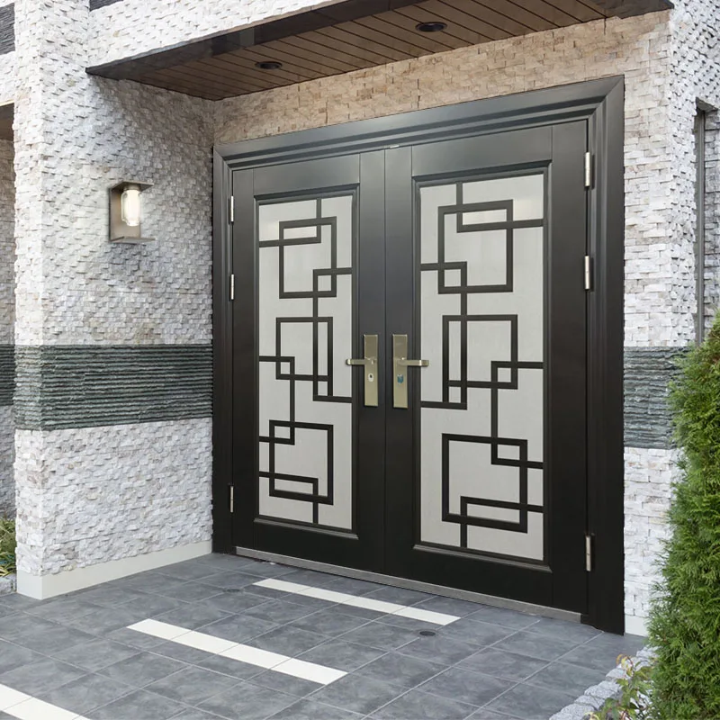 Classic Customized Factory Steel External Front Other Puertas De Exterior Doors for Houses