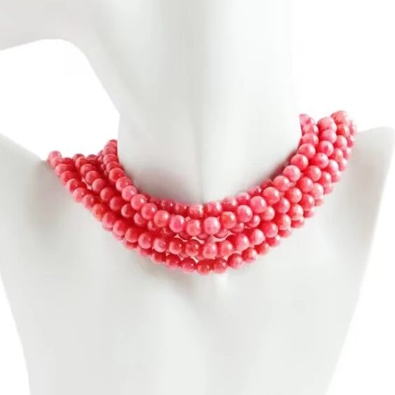 Natural and Genuine Rose red Rhodonite Loose Beads Round Shape high quality Gemstone