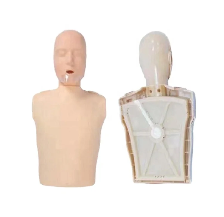 Hot Selling Medical Science Simple Electronic Version  Simulator Half Body CPR Training Manikin With Led Light
