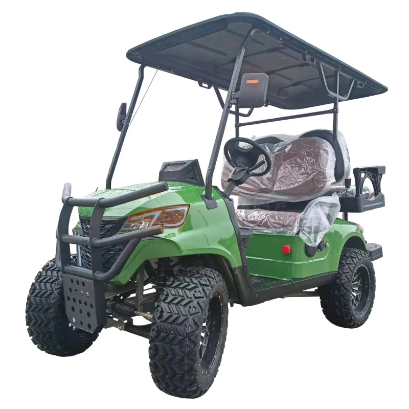 Best Wedding 4 Seats 5000W 60/72V Lithium Battery Solar Panels Hunting Buggy Scooters Push Car Electric Golf Cart