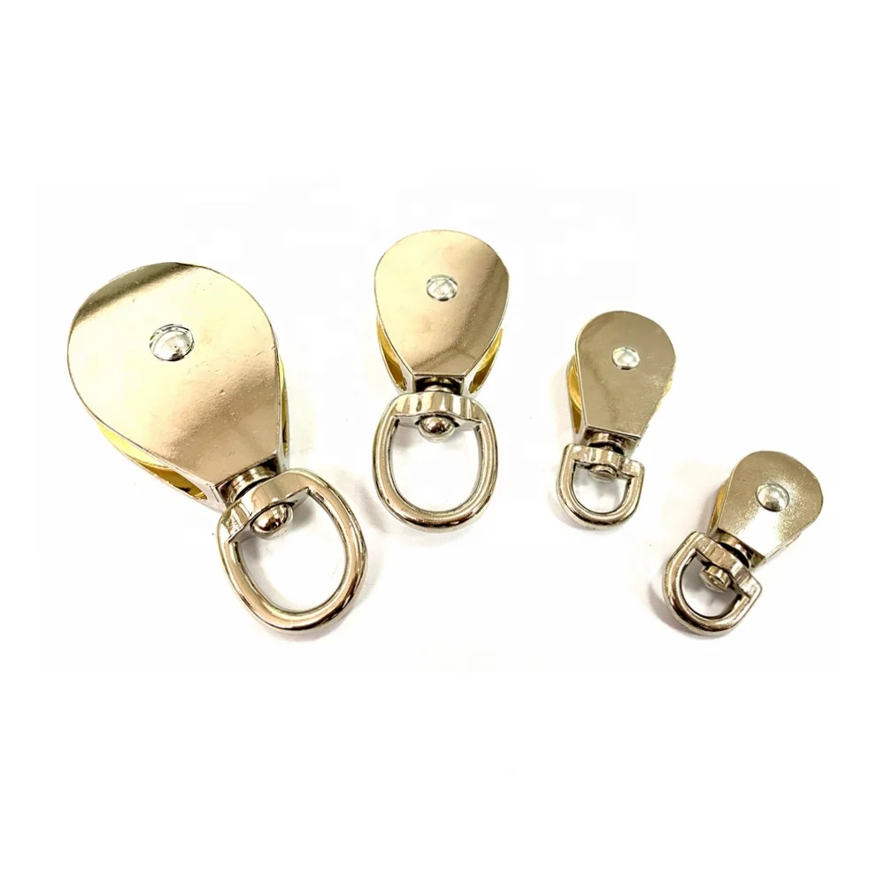 Custom CNC Steel Adjustable Sheave Pulley Single Wheel Eye Swivel Lifting Rope Pulley Block