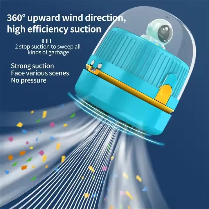 Usb Charge Mini Table Desktop Cleaning Dust Vacuum Cleaner Student Car Wireless Handheld Vacuum Cleaner with Night Light