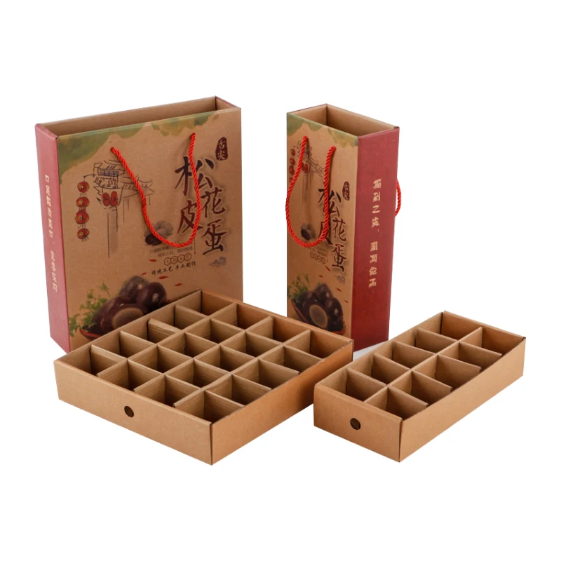 ZY Packaging corrugated egg carriers with gift bag durable twisted handles custom inserts mini cells good protection drawer box