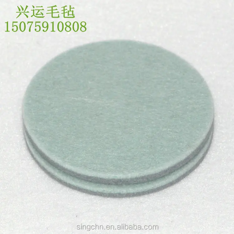 
factory customized industry use absorb oil Shock absorber mixed wool and polyester felt circle gasket 