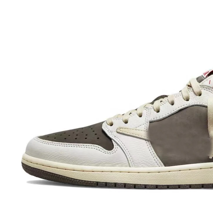 Top Quality Wholesale Original Logo Fragment OG Barb AJ 1 Low TraviScott shoes Reverse Mocha