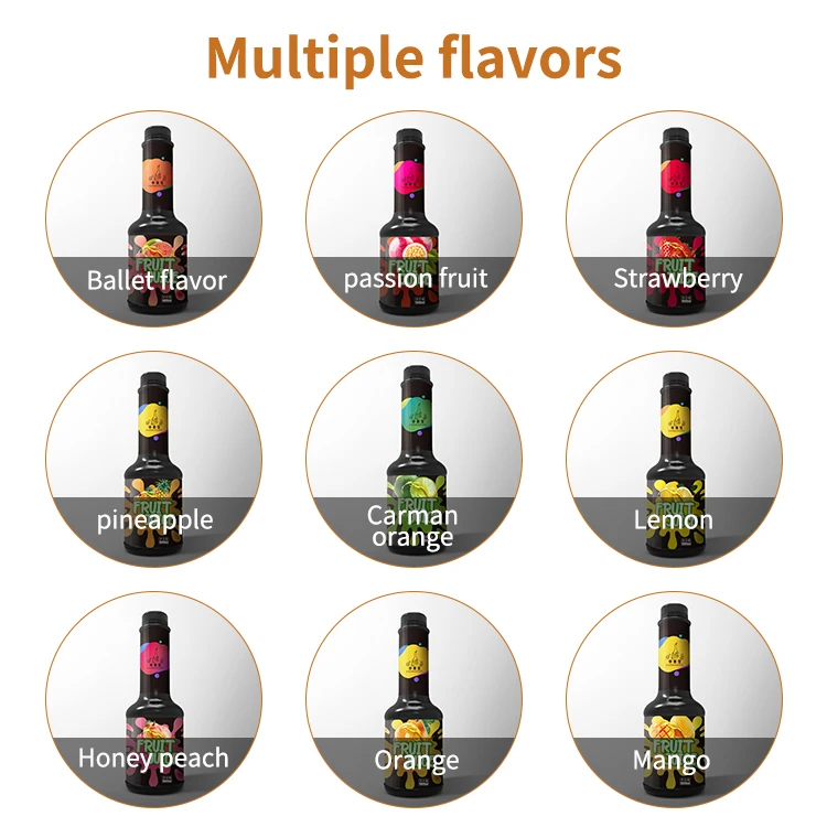 1.2L best selling pearl milk tea fruit puree concentrate fruit pulp shop Mango juice concentrate juice