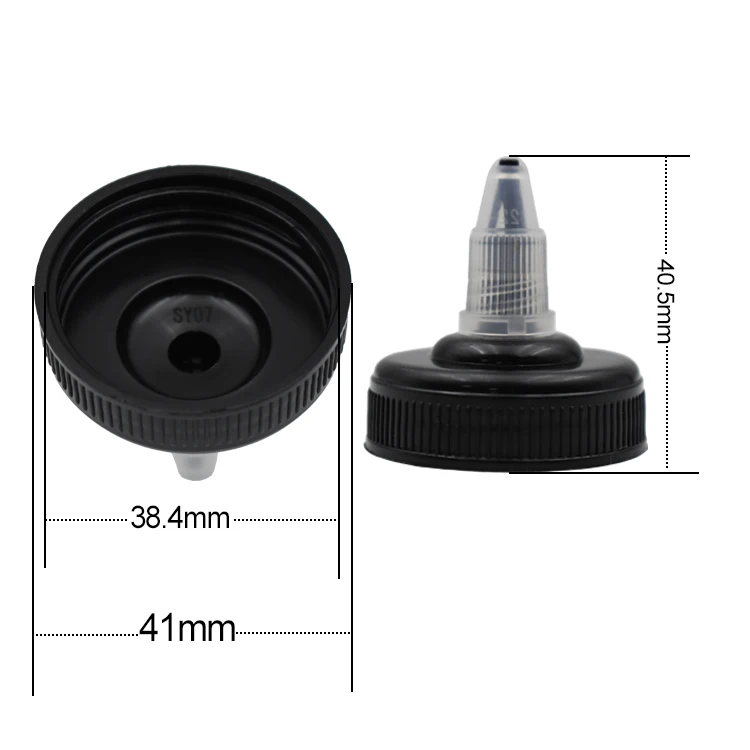 Can Custom,Food Grade 38mm 38/400 Twist Top Cap For Plastic PET Squeeze Hot Sauce bottle