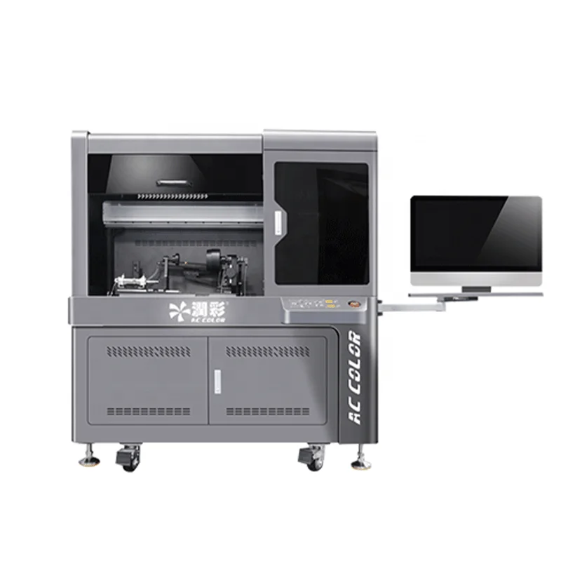 AC-COLOR 360-Degree Double Station High-Speed Rotary Ricoh G5i UV Printer For Cup Printing Machine Metal Prints Inkjet Printers
