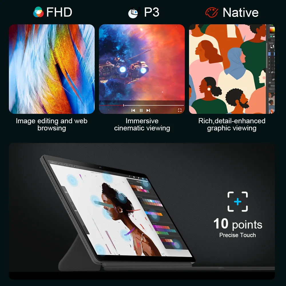 Ninkear New 14 Inch 2 in 1 Mini Laptop Intel Processor N100 CPU SSD 512GB Touch Screen Tablets