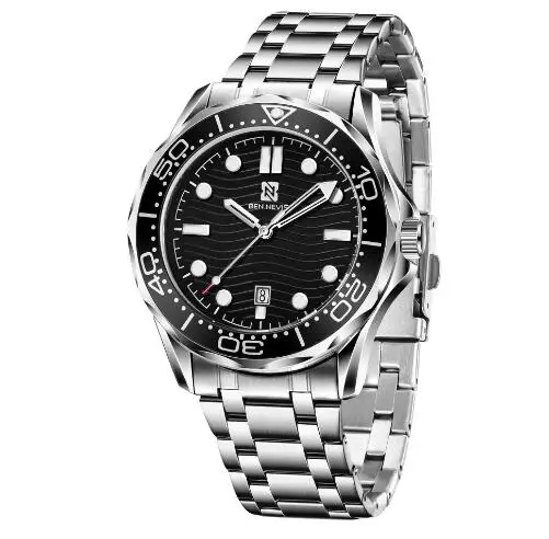 BEN NEVIS BN3016G new arrival made in china men quartz watch Stainless steel band waterproof date display watch Casual watch