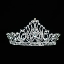 HA0648 High quality Wholesale Exquisite Indian crystal headpiece wedding crown tiara bridal hair accessories
