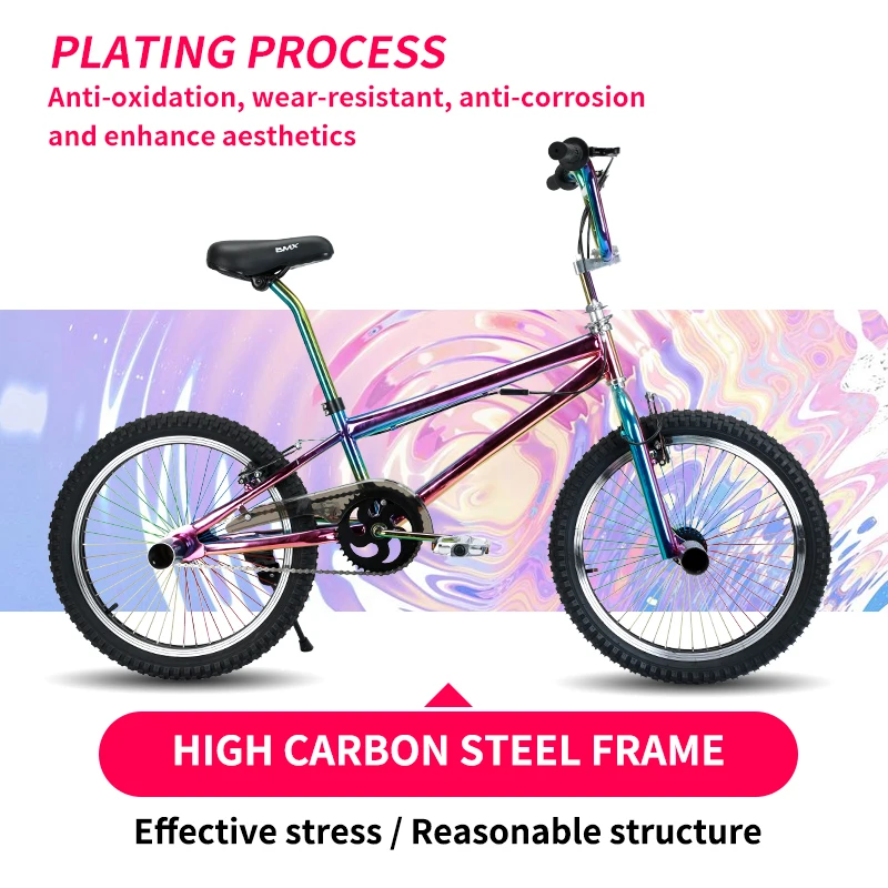 Ideal choice for street cycling and park jumping - High quality factory direct selling BMX bicycles 20 inches-