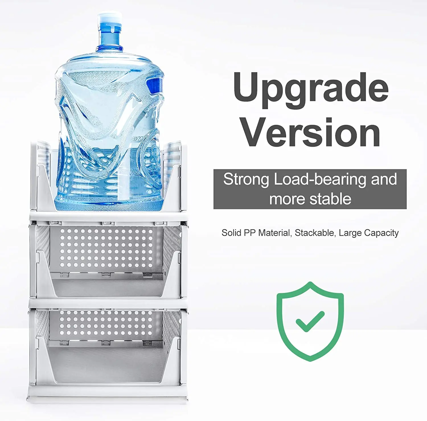 Amazon Hot Selling Stackable Foldable Plastic Basket clothes Storage boxes Drawers For Clothes Cabinet