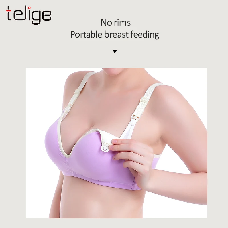 
Full cup lightly padded wirefree maternity nursing clothing Bra for pregnancy women 
