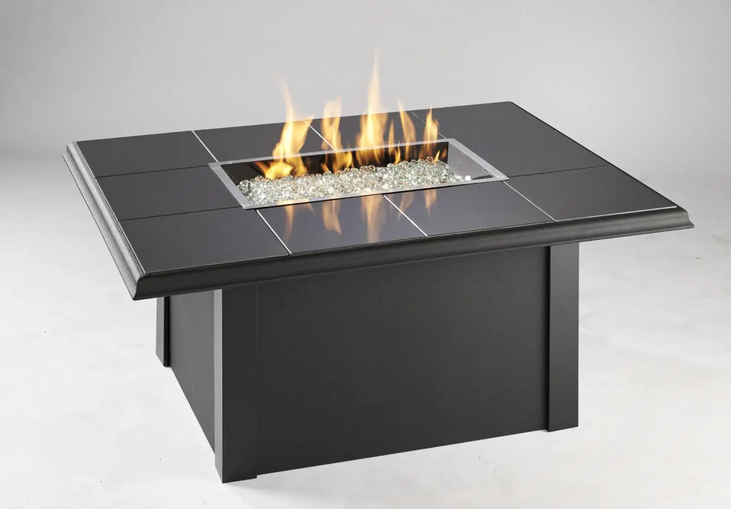 Outdoor gas firepit table propane gas chat table
