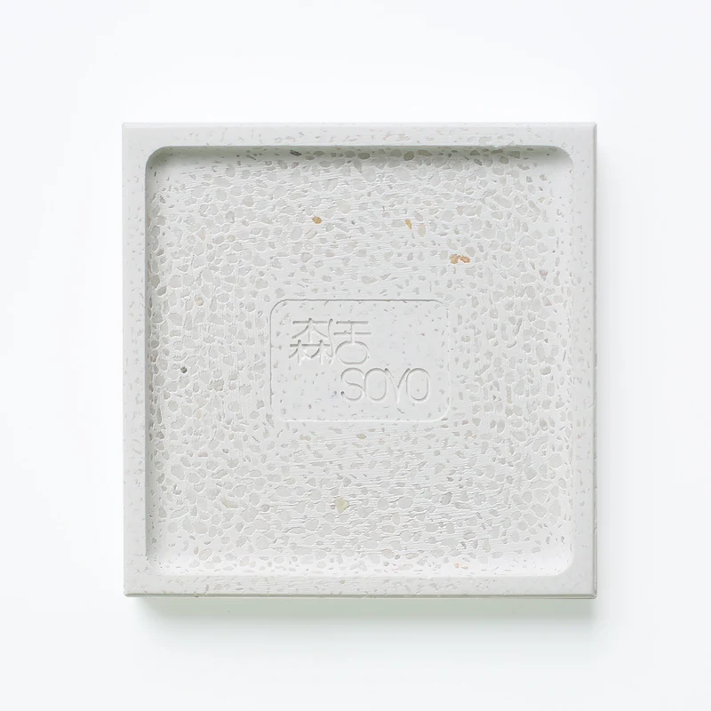 Fast Dry Water Absorption Mildewproof Eco-friendly Bathroom Cobblestone Diatomite Soap Holder Soap Dish