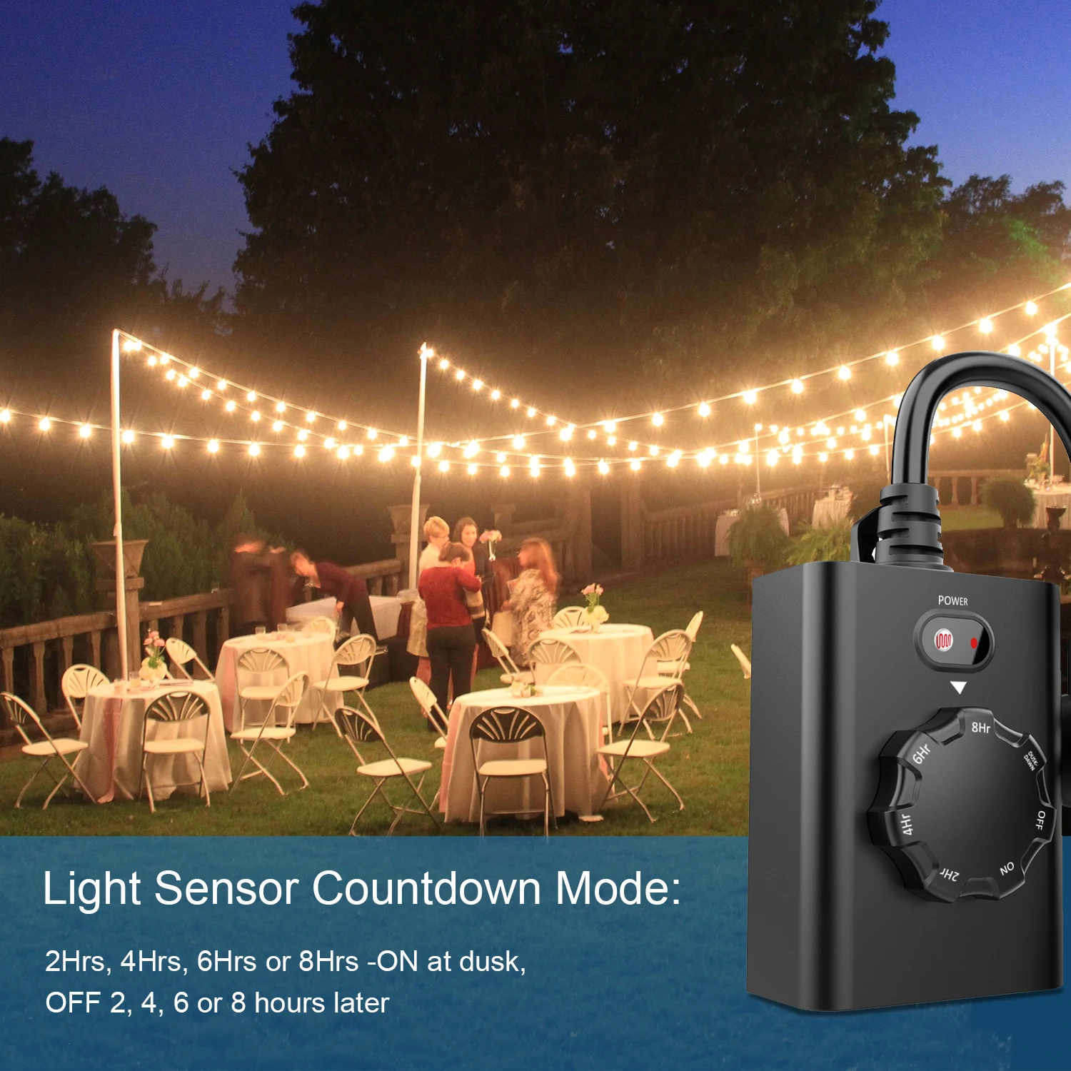Outdoor Rotary Switch 5 Positions Light Wall Switch Outlets Heavy Duty Wall Electrical Program Timer Switch