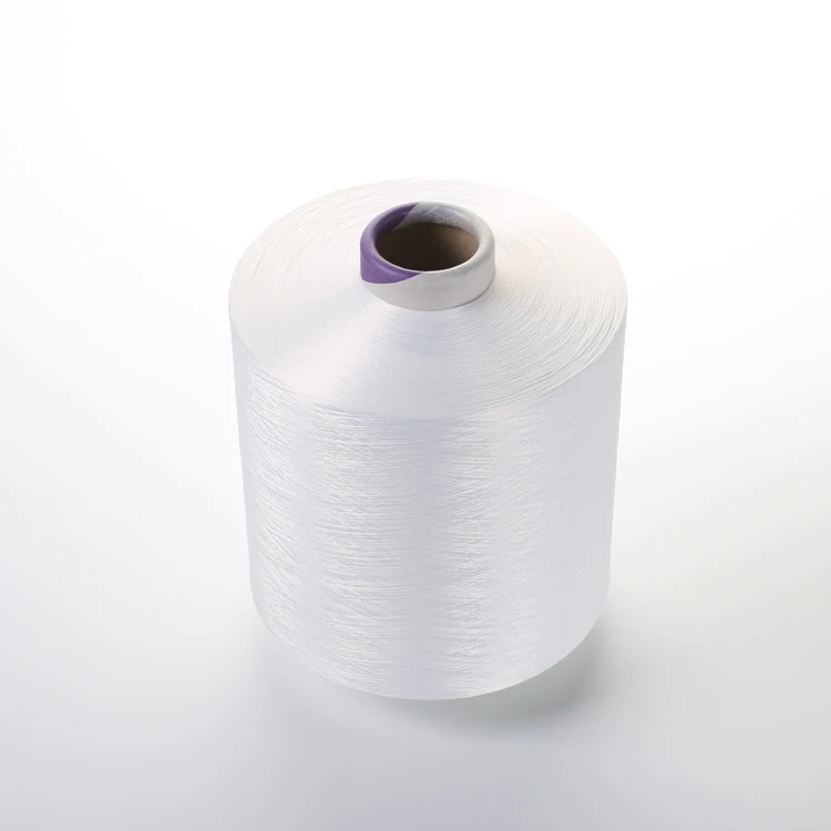 DTY polyester yarn 300D/96F SIM raw white S twist yarn for Computerized flat knitting machine base yarn