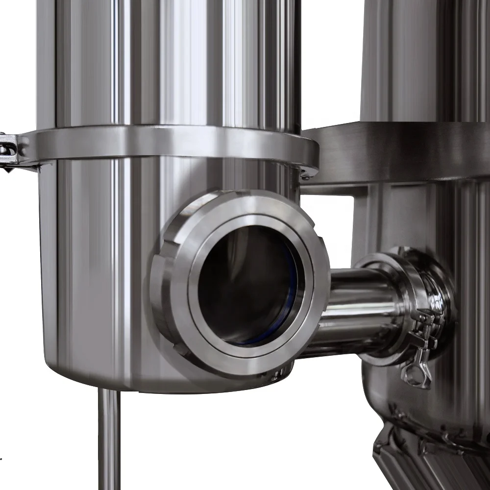 100L to 1000L recirculated falling film tubular evaporator single effect falling film evaporator  with best price