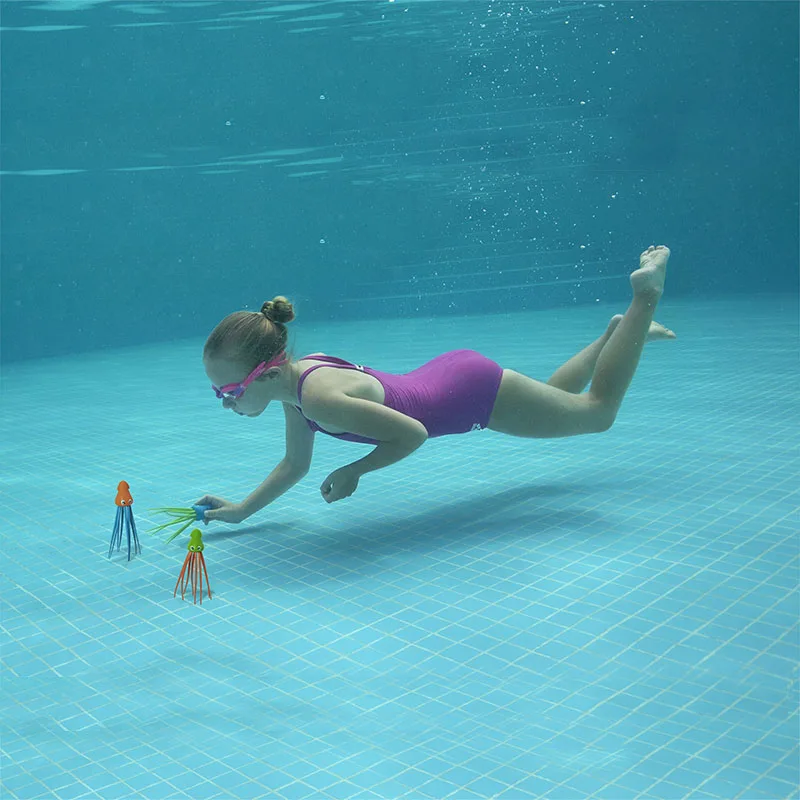 Bestway 26031 Plastic Diving Game Jellyfish Toy Underwater Sinking Swimming Diving Training Jellyfish Outdoor Swimming Pool Toys