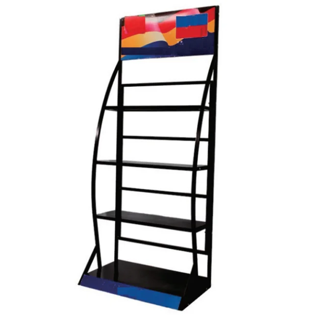 Hot selling display racks for heavy-duty customized motor oil on different shelves