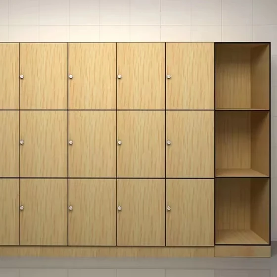 Durable hpl compact locker waterproof fitness locker with digital lock