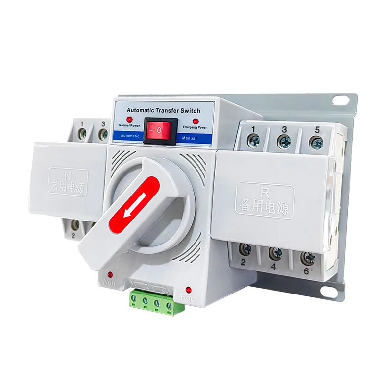 Good price change over dual power switch OEM AC 400V 16~63amps mcb type dual power automatic ATS transfer switch