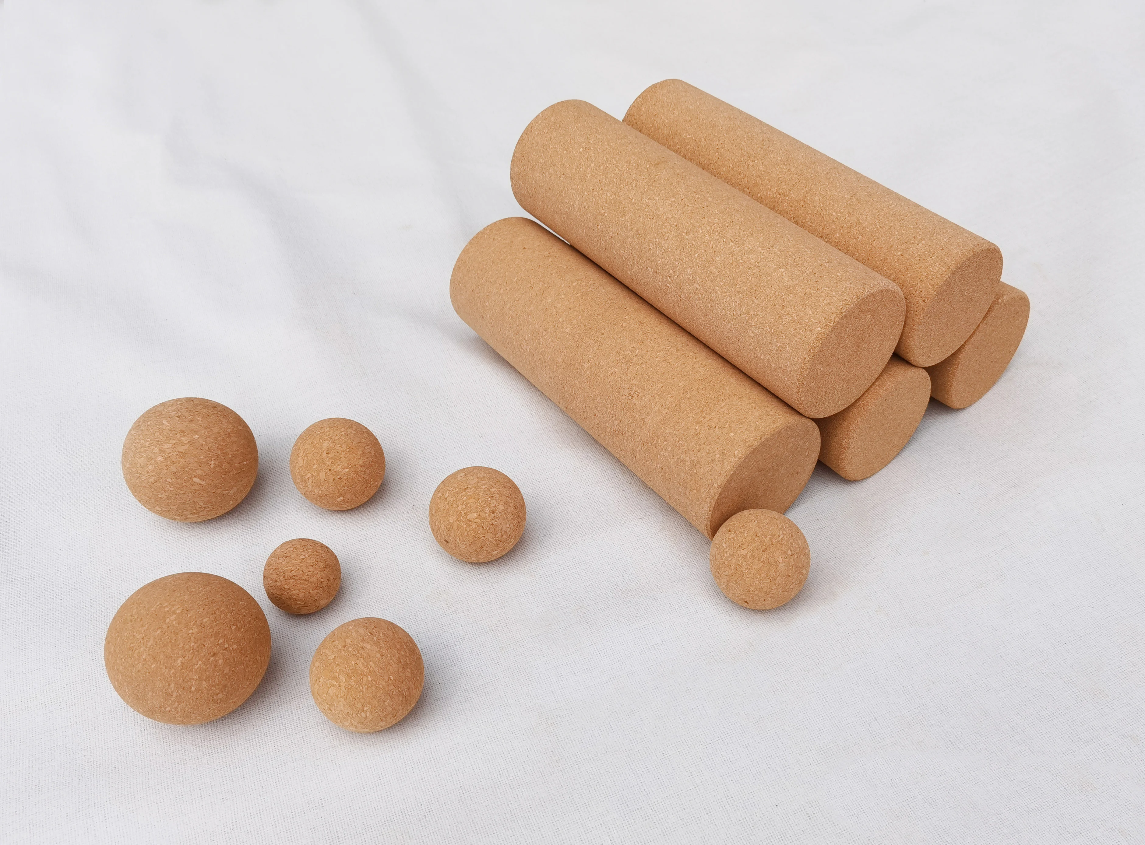 Fitness Wholesale anti-tear workout mats essentials premium all types of natural cork massage ball