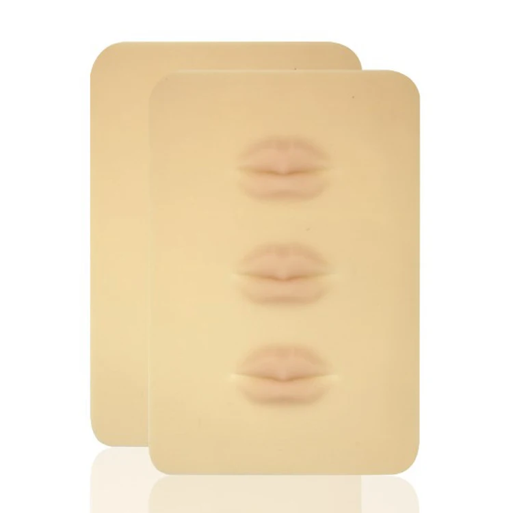 
High Quality Eyebrow Lip Latex Tattoo Ink 3D Microblading Silicone Pmu Permanent Thick Blank Inkless Lips Practice Skin 