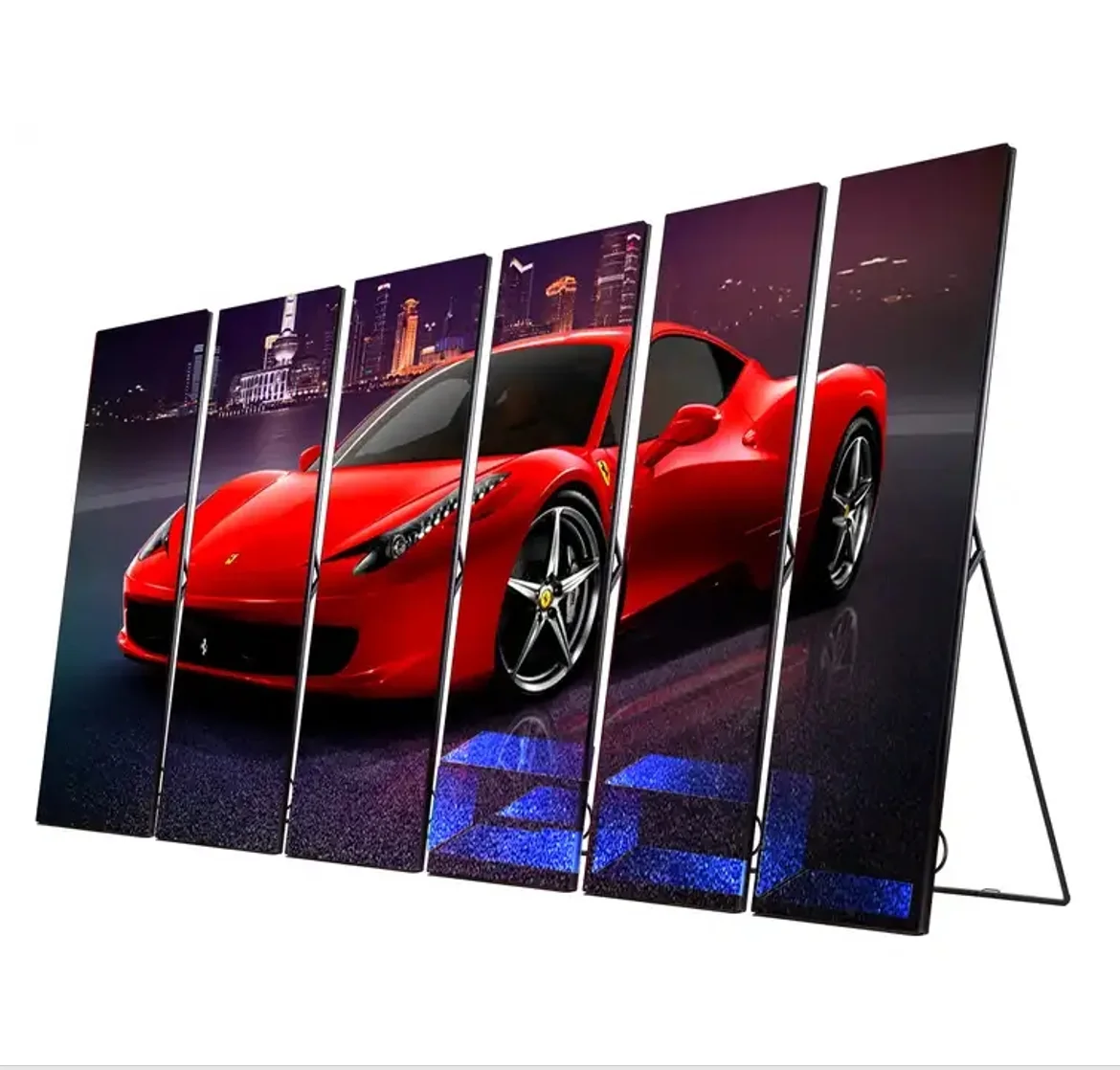 Commercial advertising led poster floor standing display HD p1.56 p2 p2.5 4g wifi USB advertising led mirror display screen