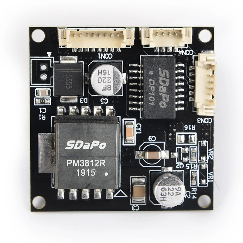SDAPO PM381218W PoE/IN 37-57V DC/OUT 12V 1.5A IEEE802.3af/at Standard PoE Module for Security CCTV System Non PoE IP Cameras