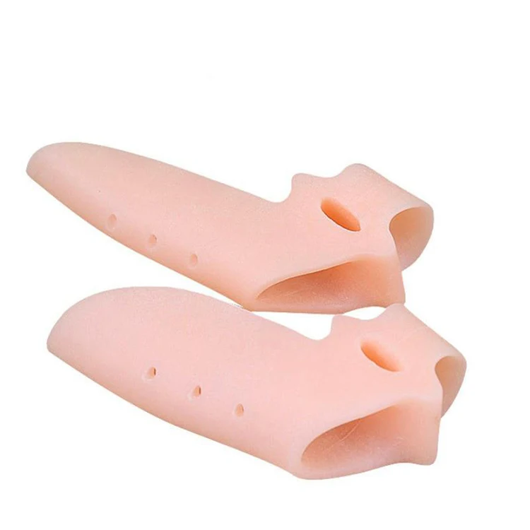 Factory direct sales foot care sebs silicone gel big toes correction protector toe stretchers