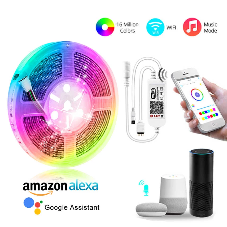 DC12V BT Мини WIFI RGBic RGBW светодиодный контроллер IOS/Android телефон Беспроводное управление для светодиодной ленты