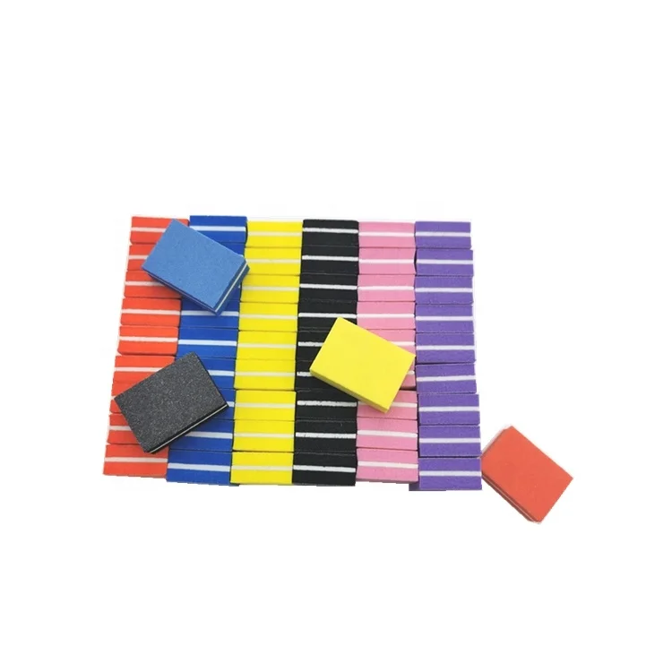 Hot Sale disposable sponge mini buffer 100/180 buffer 180/240 nail buffer block nail file factory